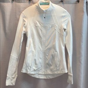 Full zip lululemon white Define jacket size 8**new